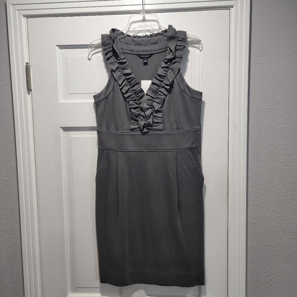 NWT Banana Republic Grey Dress sz 8